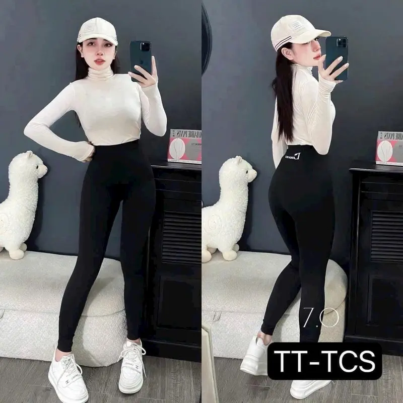 (Full hộp) Quần LEGGING 7.0 Tập Gym Yoga Su Đúc, Quần LEGGING Định Hình Tôn Dáng  Bản  2024 hộp hồng xl thường lót đường viền 3xl 3