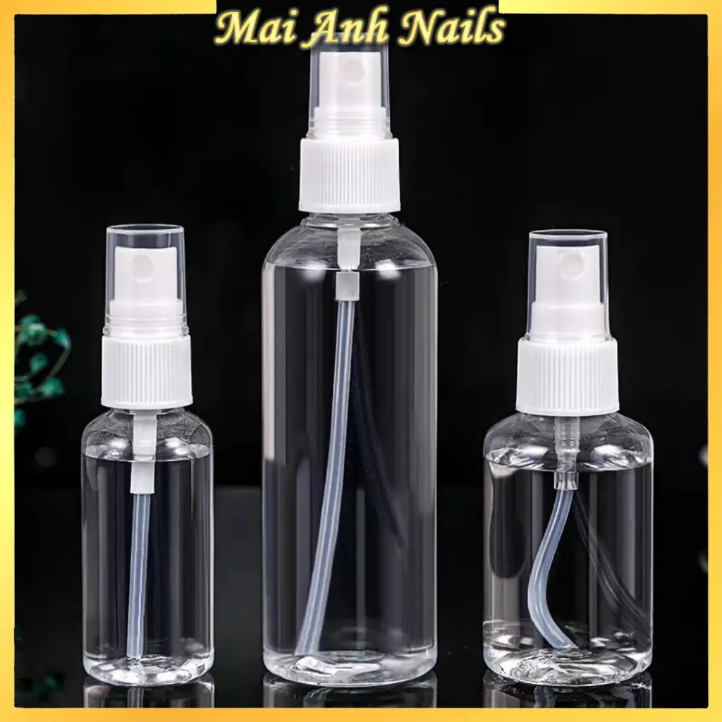 Chai 100ml - Chai xịt cồn, Chai bóp nhỏ giọt MaiAnhNails