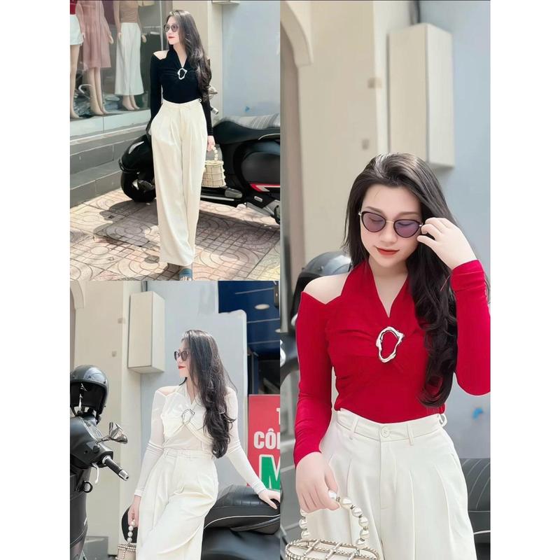 MS176 ÁO THUN NHŨ TRỄ VAI TAY DÀI CỔ YẾM CÓ BIG SIZE