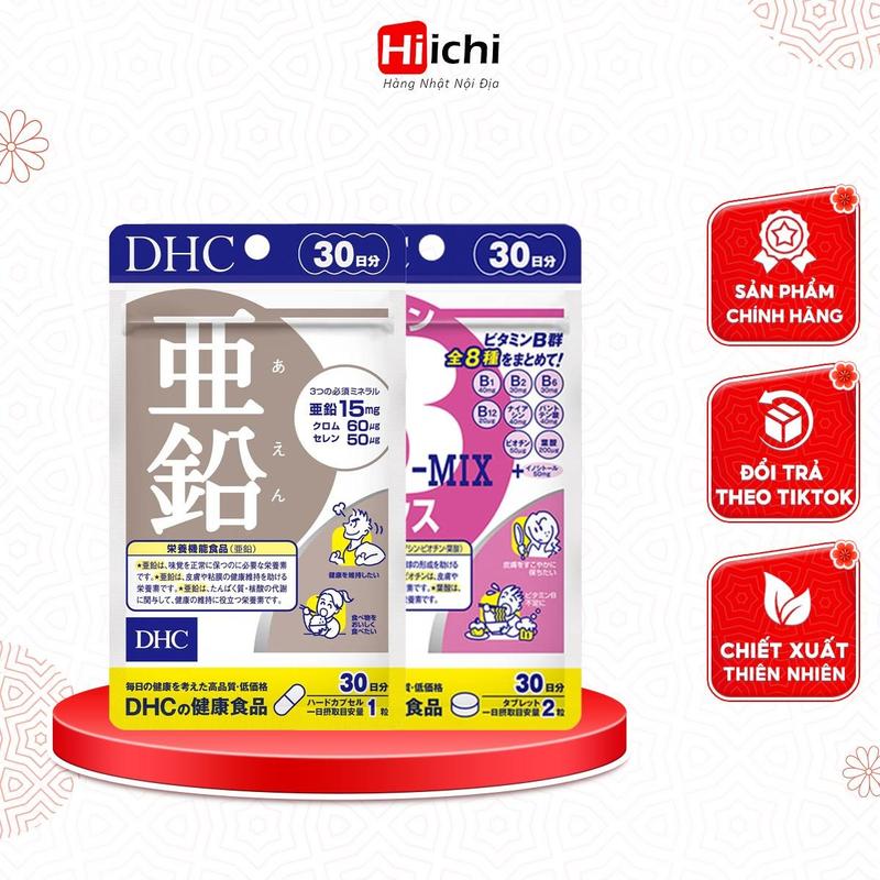 Combo Viên Uống DHC Vitamin B  và Viên Kẽm (30 Ngày)