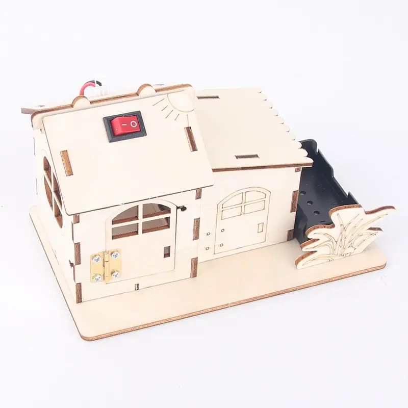 Bộ Lắp Ghép Bằng Gỗ Ngôi Nhà Đổi Màu Theo Phương Pháp Giáo Dục Stem Steam. 0
