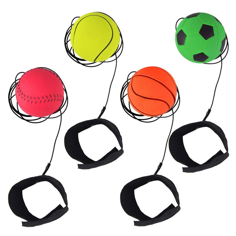 Wrist Elastic Ball with Rope for Children Rubber Return Bouncy - TikTok ...
