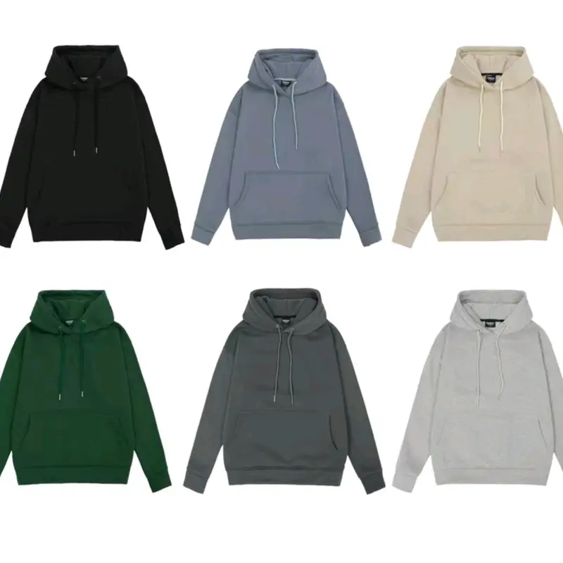 áo hoodie  nỉ nữ trơn. form rộng  túi mũ dây rút Nữ Women Top 8