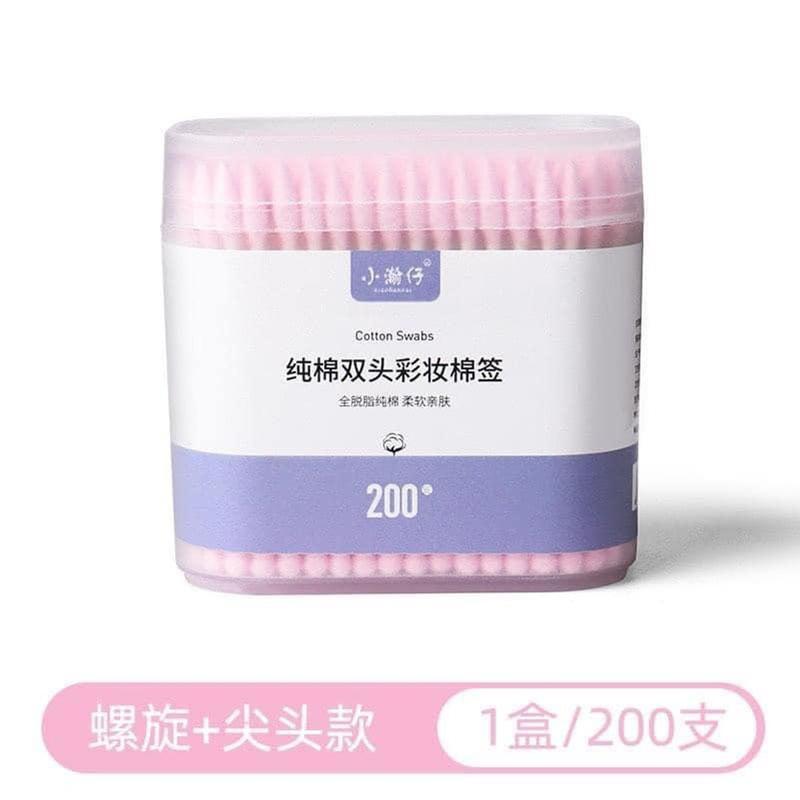 Product Introduction of COMBO 3 Hộp 200 Chiếc Tăm Bông Ngoáy Tai 2 Đầu 32