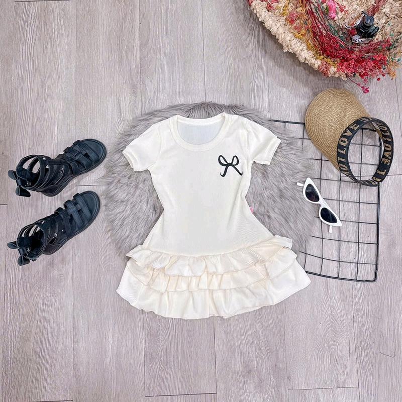 Váy cổ Trụ Bèo Tầng Cho Bé Gái 8-30 kg 6
