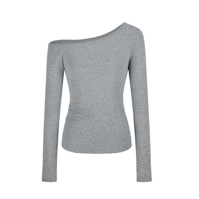 Retro Hot girl Women Sexy Off shoulder Long sleeve T-shirt Fashion All-match top 1