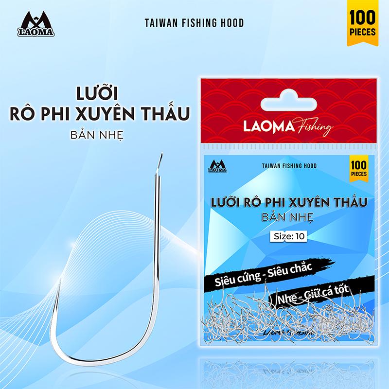  Lưỡi Rô Phi Xuyên Thấu - Bản Nhẹ 100 Lưỡi - Dùng trong câu Đài câu dịch vụ tự nhiên thi đấu 