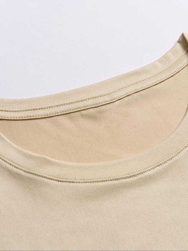 Men's Letter Print Drop Shoulder Tee, Casual Streetwear Loose Round Neck Half Sleeve T-shirt for Summer, Fashion Comfy Men's Top for Daily Wear 3