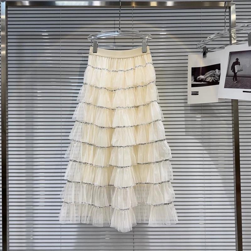 Chân váy ren tầng phối binh hàng QCCC