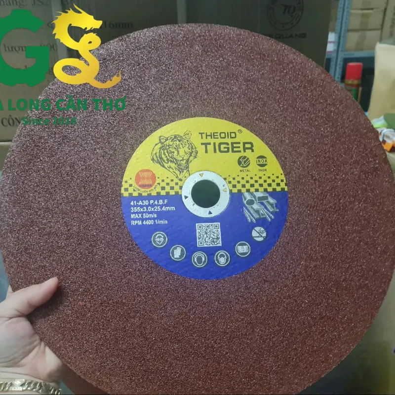 Đá Cắt Sắt, Inox Theoid Tiger Xanh & Đỏ 5