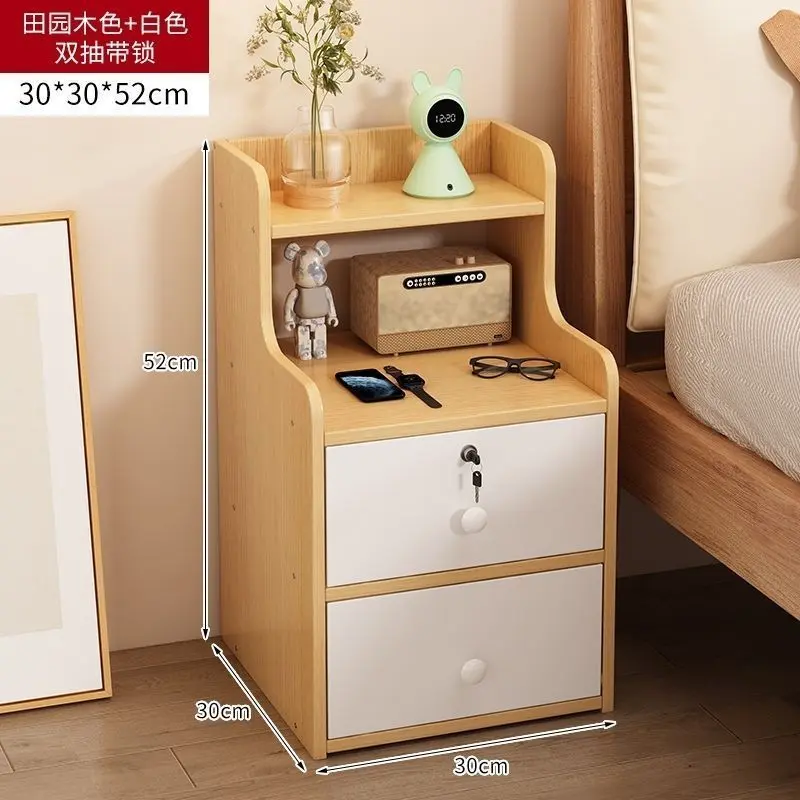 Tủ Để Đầu Giường - Tab Đầu Giường Dáng Cao Có Ngăn Kéo Khóa Gỗ MDF Cao Cấp Kiểu Dáng Sang Trọng 7