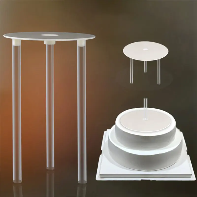Khung Hỗ Trợ Bánh, Nhiều Lớp, Khuôn Chân Đế Thực Dụng, Giá Đỡ Hỗ Trợ Món Tráng Miệng Tròn, Giá Đỡ Cọc Đệm, Dụng Cụ Trang Trí Bánh Tự Làm Nhà Bếp 1