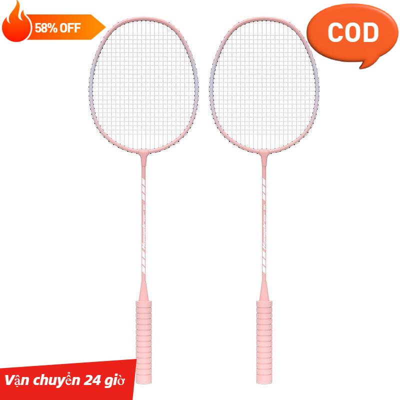 Vận Chuyển 24 Giờ COD Vợt Cầu Lông Bộ Vợt Đôi Dành Cho Người Lớn Độ Đàn Hồi Cao Giá Trị Khuôn Mặt Cao Vợt Cầu Lông