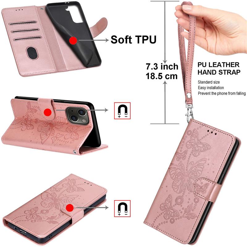 Product Introduction of Leather Case For Samsung Galaxy A24 4G Shockproof Cases Wallet Flip Cover For Sam  A14 4G A34 A54 5G A245F 3D Pattern Etui Coque 15
