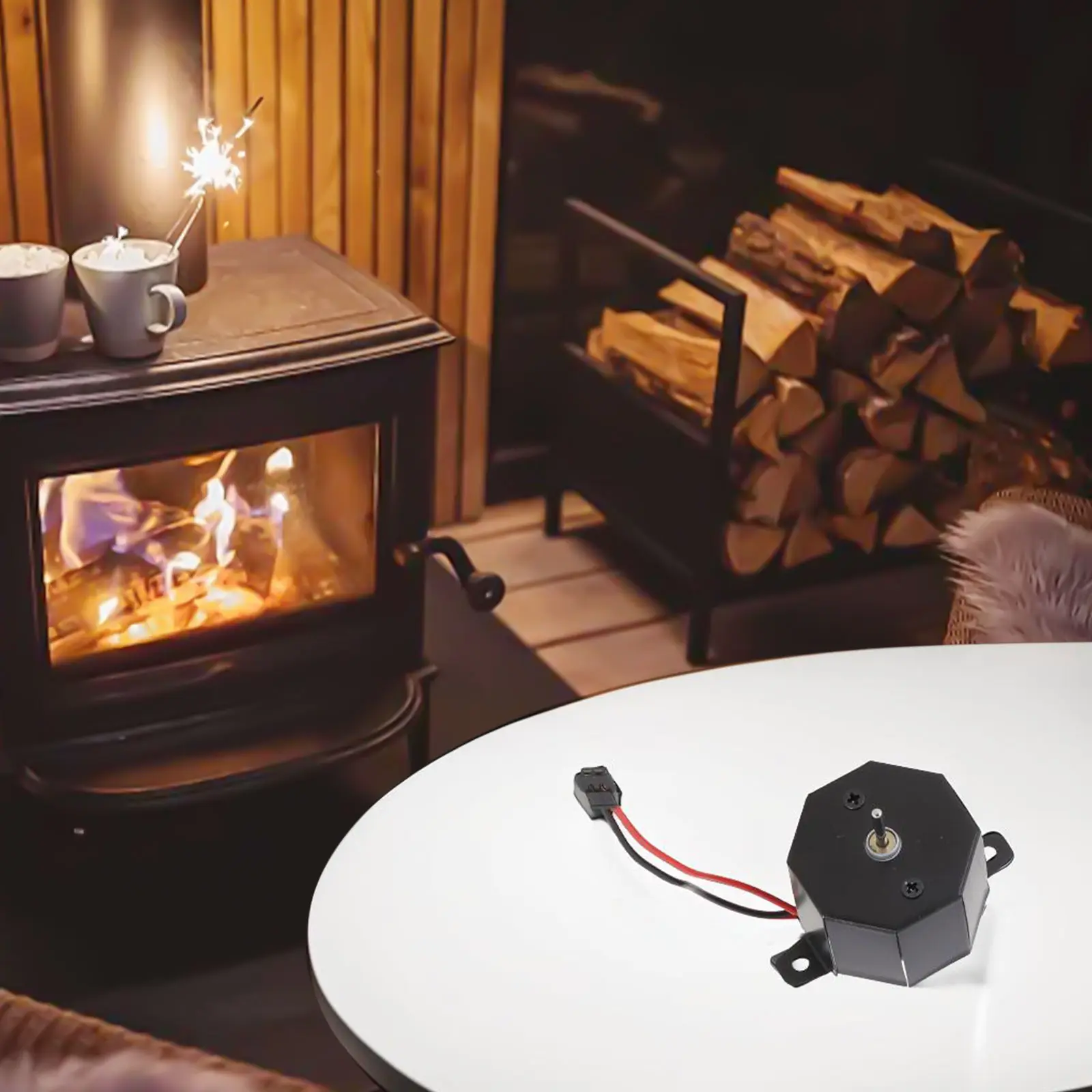 1pc General Ventilation Motor Supply Generator Accessories Fireplace Generator Log Burner Fireplace Heat Power Generator Part