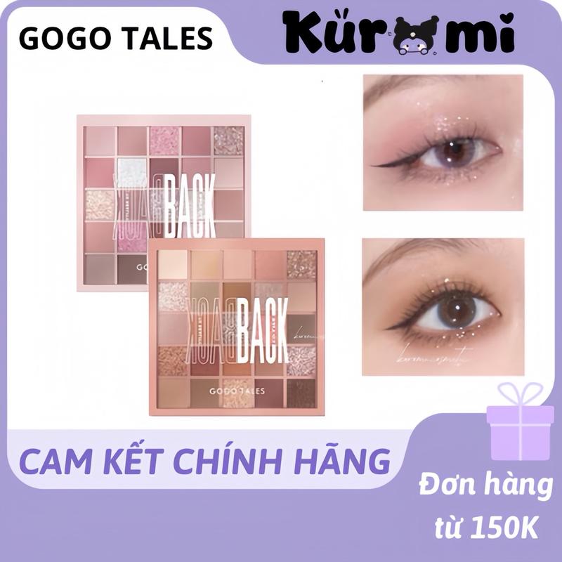 [KUROMI x THUỶ ĐỖ BEAUTY] Bảng phấn mắt 25 ô GOGO TALES Crystal Color Charming Eyes tone màu đặc sắc dễ sử dụng, phấn lì mịn có nhũ lâu trôi Trang Điểm Women Nữ Mỹ Phẩm Cosmetic