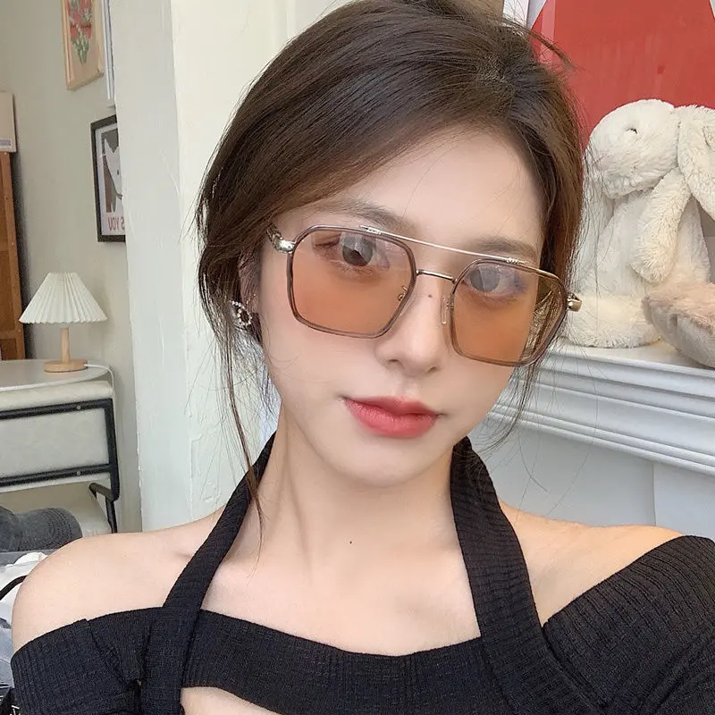 Kính Râm, Phong Cách Hàn Quốc, Kính Nhìn Ban Đêm, Dành Cho Nam Và Nữ, Màu Vàng, Thích Hợp Lái Xe, Phân Cực, Chống Tia Cực Tím, Kính Chống Nắng, Thời Trang, 2021 Hàng Mới Về 6