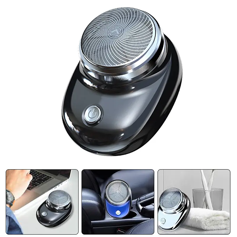 Máy Cạo Râu Điện, Dao Cạo Cầm Tay, Thích Hợp Cho Trang Phục Du Lịch, Ướt Và Khô, Dành Cho Nam Giới, Có Thể Sạc Lại USB, Sạc, Thiết Kế Đơn Giản, Có Thể Giặt Được, Lý Tưởng Làm Quà Tặng Ngày Của Cha 2