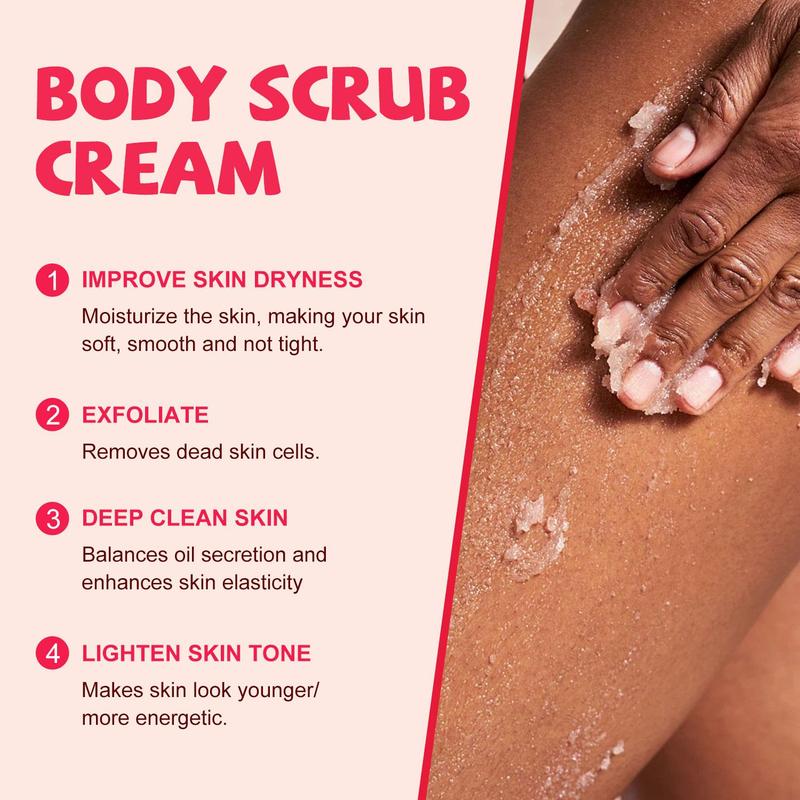 Product Introduction of 300g Peach Body Cleansing Scrub, Exfoliating Body Scrub Cream, Beauty & Personal Body Care Product for Women & Men 6