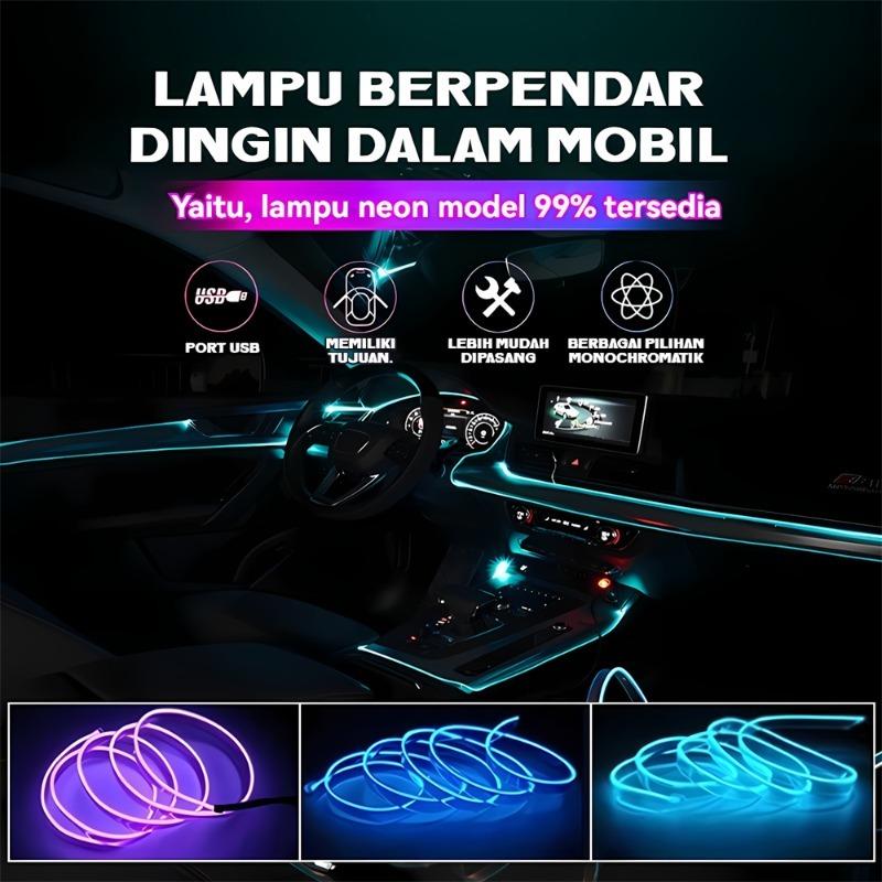 5m Lampu Strip Neon Led Fleksibel Panjang usb Untuk Dekorasi Interior ...