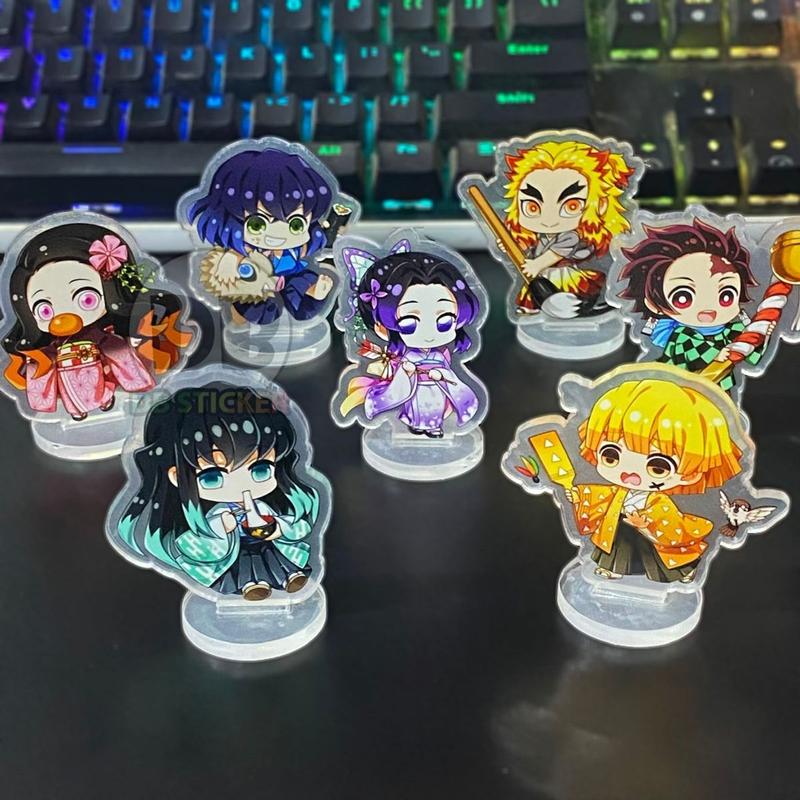   6CM  Mô hình Kimetsu no Yaiba standee Demon Slayer Thanh Gươm Diệt Quỷ mica tranh kính acrylic anime manga Đồ Chơi Toy 