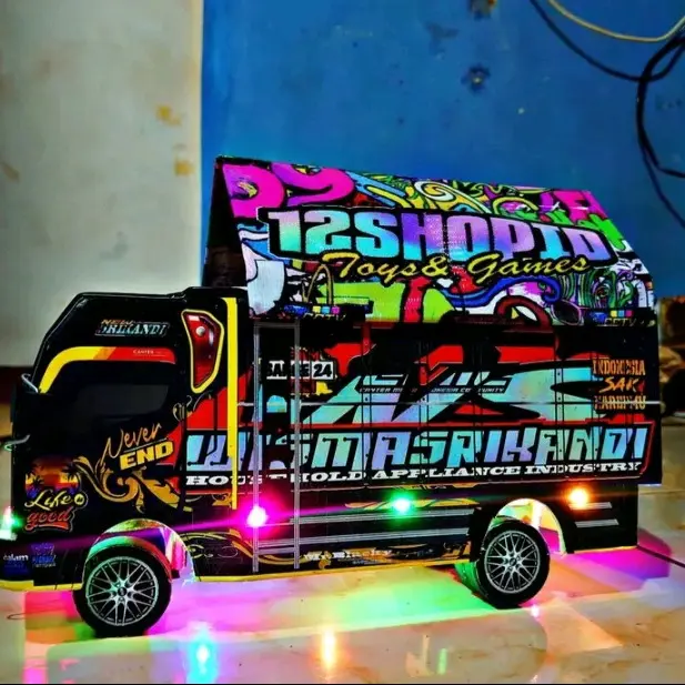 TRUK OLENG SRIKANDI MAINAN ANAK FULLSET LAMPU DAN TERPAL Control