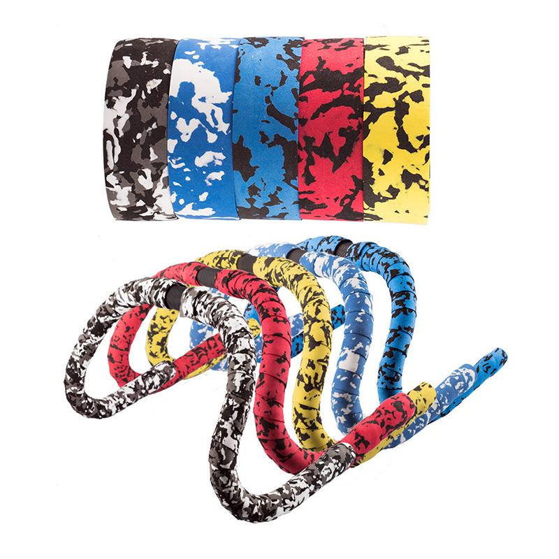 Product Introduction of Bicycle Handlebar Tape Eva Grips Sponge Bike Handle Grip Tape Cycling Anti-slip Handlebar Bar Tape Raod Bike Multi Camoflague 21