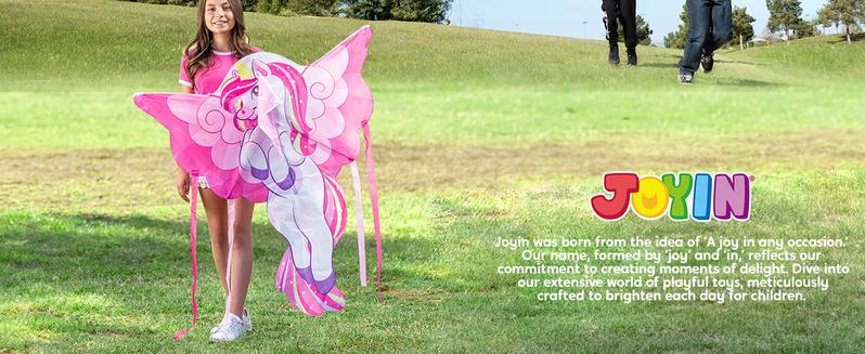 Product Introduction of JOYIN 43.3'' Giant Unicorn Kite Easy to Fly Huge Kites for Kids and Adults with 262.5 ft Kite String, Large Beach Kite for Outdoor Games and Activities 3