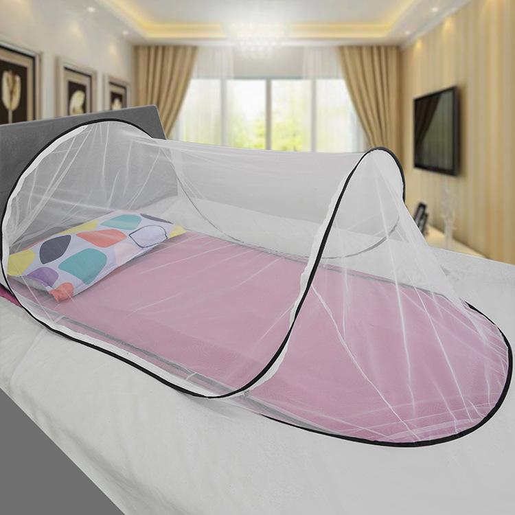 Product Introduction of Single Student Dormitory Travel Camping Anti Mosquito Installation-Free Folding Portable Large Space Encryption Mesh Mosquito Net 20