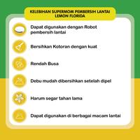Gambar SuperMOM Pembersih Lantai Lemon Florida Antivirus & Bakteri 5L - 5L, Standar dari SuperMOM Shop Kota Semarang 3 Tokopedia