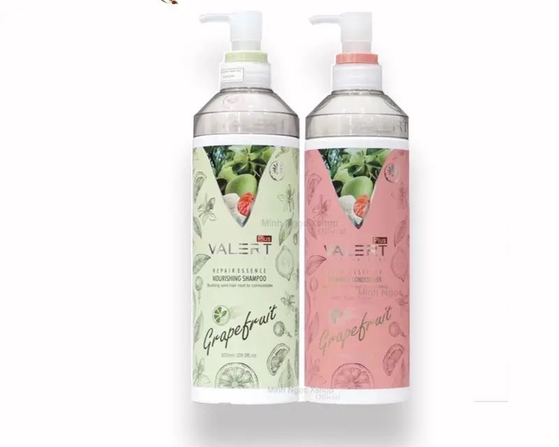 Cặp dầu gội xả Bưởi VALERT Grapefruit (850ml) giúp tóc bạn sẽ dày hơn, dài hơn và khỏe hơn Women Nữ 4