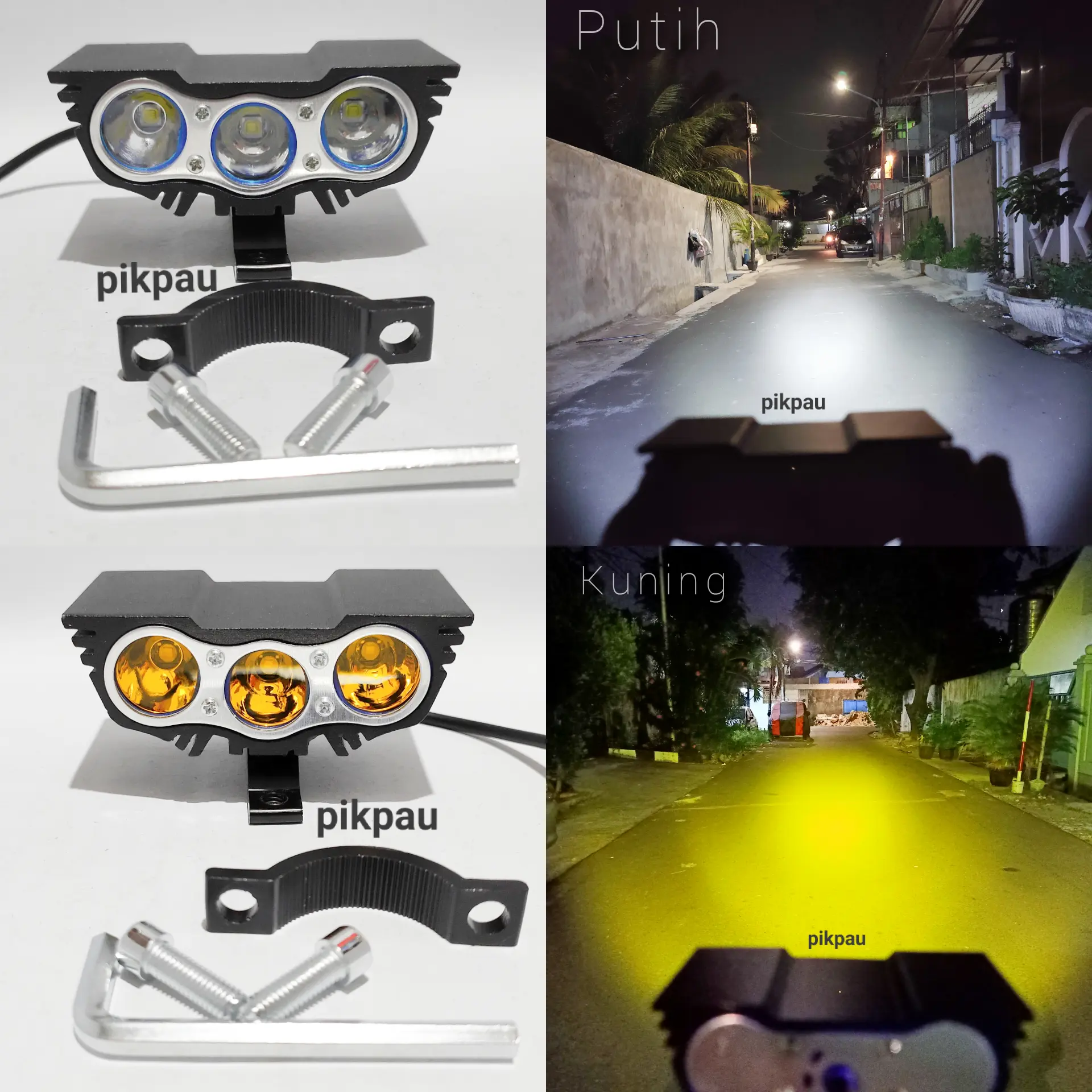 Lampu Tembak Sorot Owl 3 Mata Mini
