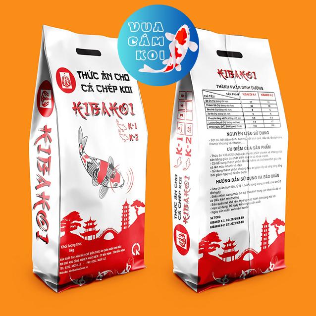 5Kg Cám Cá Koi Kibakoi 2 In 1 bao 5 kg cá tăng trưởng nhanh, lên màu đẹp