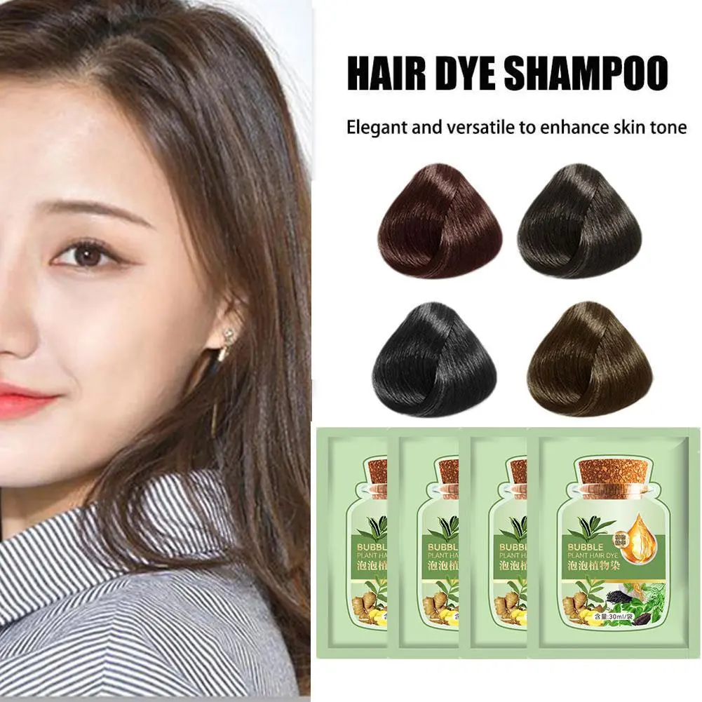 30ml Small Green Bag Bubble Hair Dye Cream Hair Dying Gel Bubble I1K6