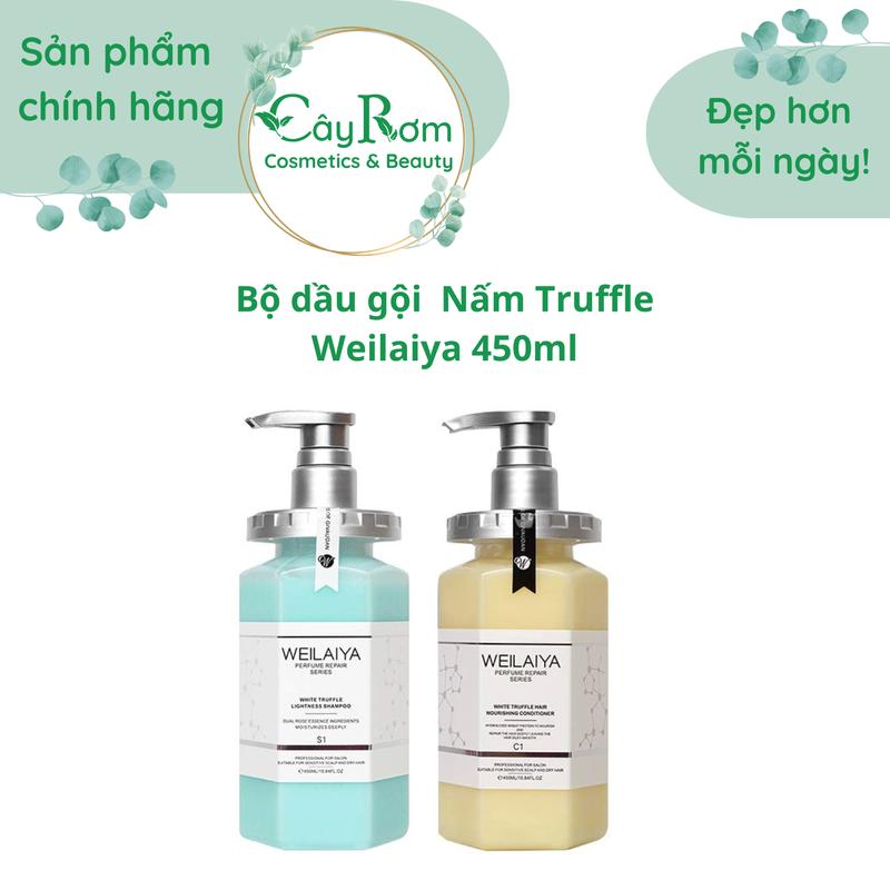 Bộ dầu  Gội Đầu dầu xả nấm Truffle Weilaiya 450ml