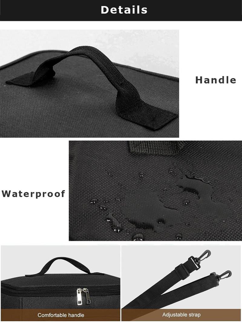 Product Introduction of Letter Pattern Lunch Bag, Large Capacity Leakproof Insulated Lunch Bag, Portable Lunch Box Bag for Students and Office Workers, Travel and Picnic 2