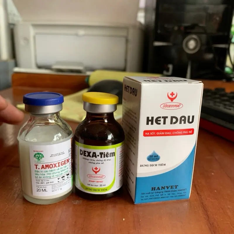 Bộ 3 lọ- Trị viêm khớp, sưng, sốt, ở Lợn Con - Lọ nước tiêm 20cc