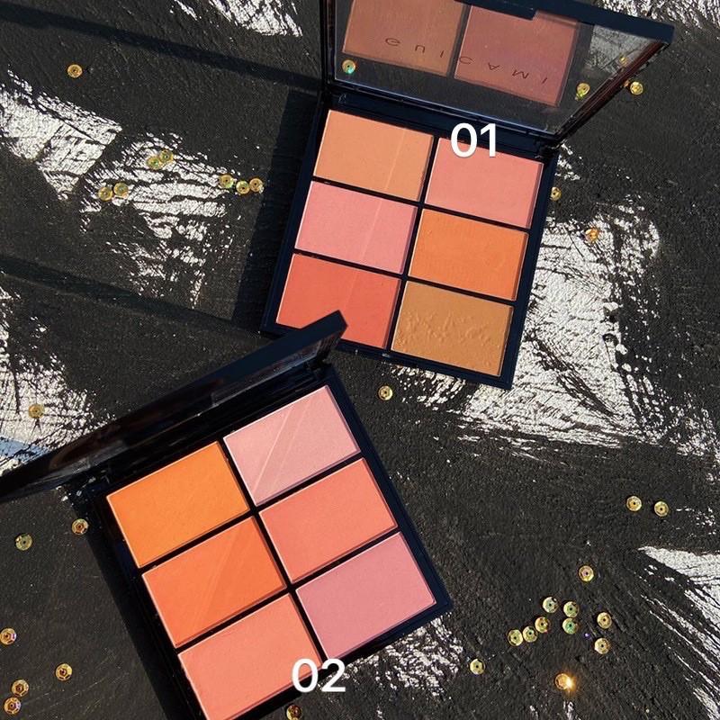 Bảng má hồng cam đào GUICAMI 6 màu