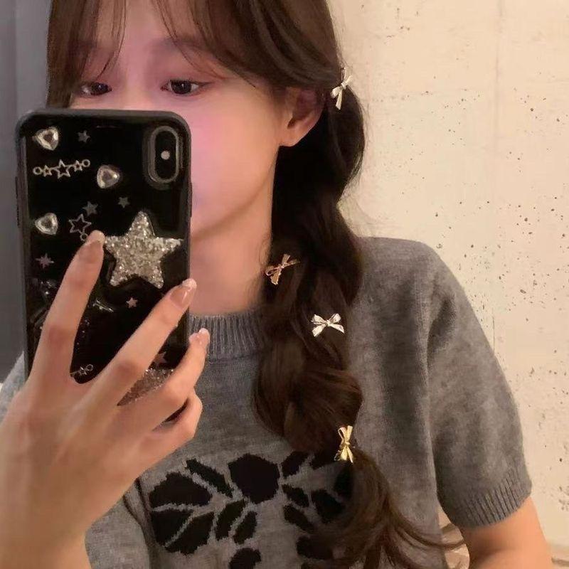 Product Introduction of Bow hair clip, sweet and cool girl's small bangs clip, side hair clip, duckbill clip 9