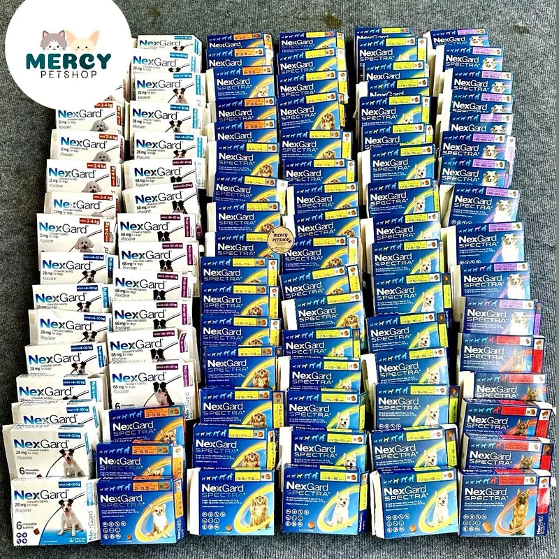 (Chính hãng Date mới) Lẻ 1 Viên Nexgard phòng và trị ve rận bọ chét ghẻ xà mâu cho Chó vị thịt bò thơm ngon 1