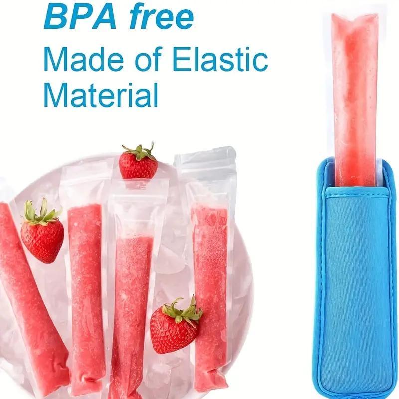 Random Color Reusable Popsicle Holder, 6 Counts Reusable Ice Cream Holder Bag, Ice Popsicle Bags, Home Supplies 5