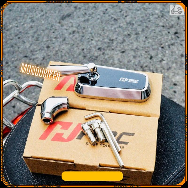 Gương H2C Chân Ngắn Full Nhôm Gắn Xe Máy Phụ Kiện