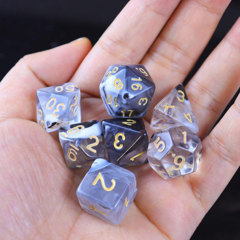 7pcs Multi-sided Dice Set, Board Game Dice For Bars And Clubs, Fun Dice Games For Family Gatherings 6