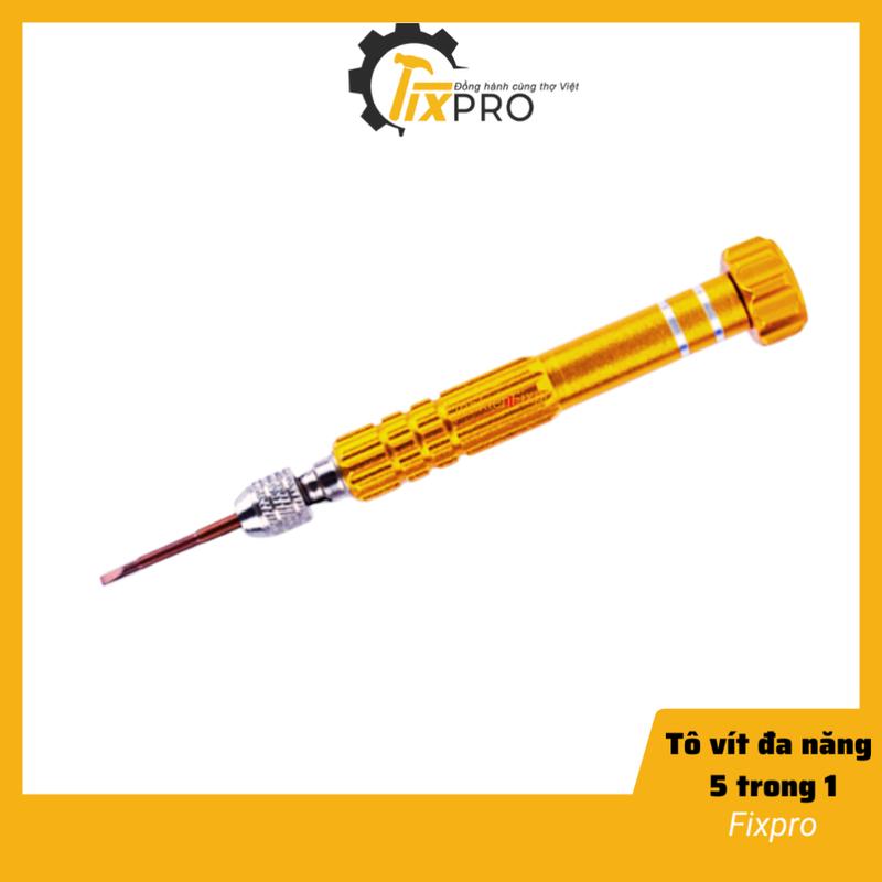 Tô vít đa năng 5 trong 1 màu tím kèm 5 đầu vít thay thế cho tháo lắp điện…