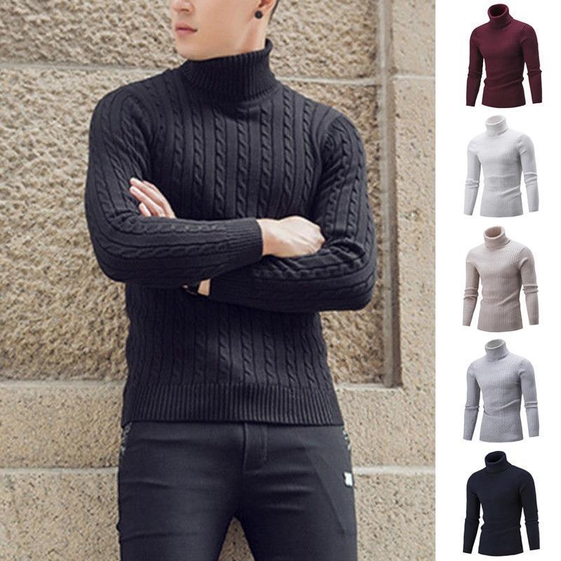 Áo Len Nam, Áo Len Cổ Lọ Giữ Nhiệt Dày Dặn Mùa Đông, Áo Len Áo Chui Đầu, Dành Cho Nam Menswear