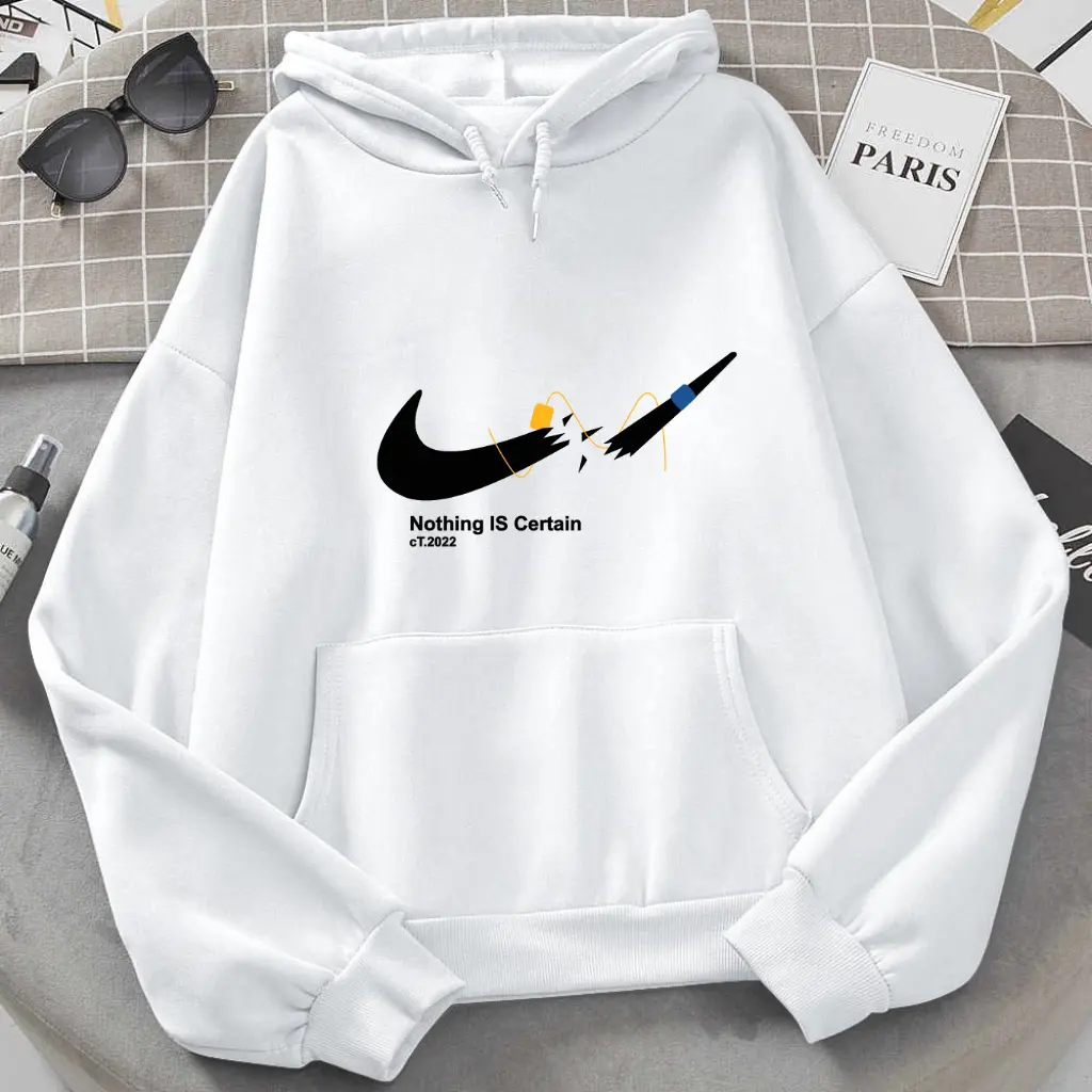 Áo hoodie nỉ unisex in Notthing Is Certain cực đẹp chất vải nỉ dày dặn Nam Menswear