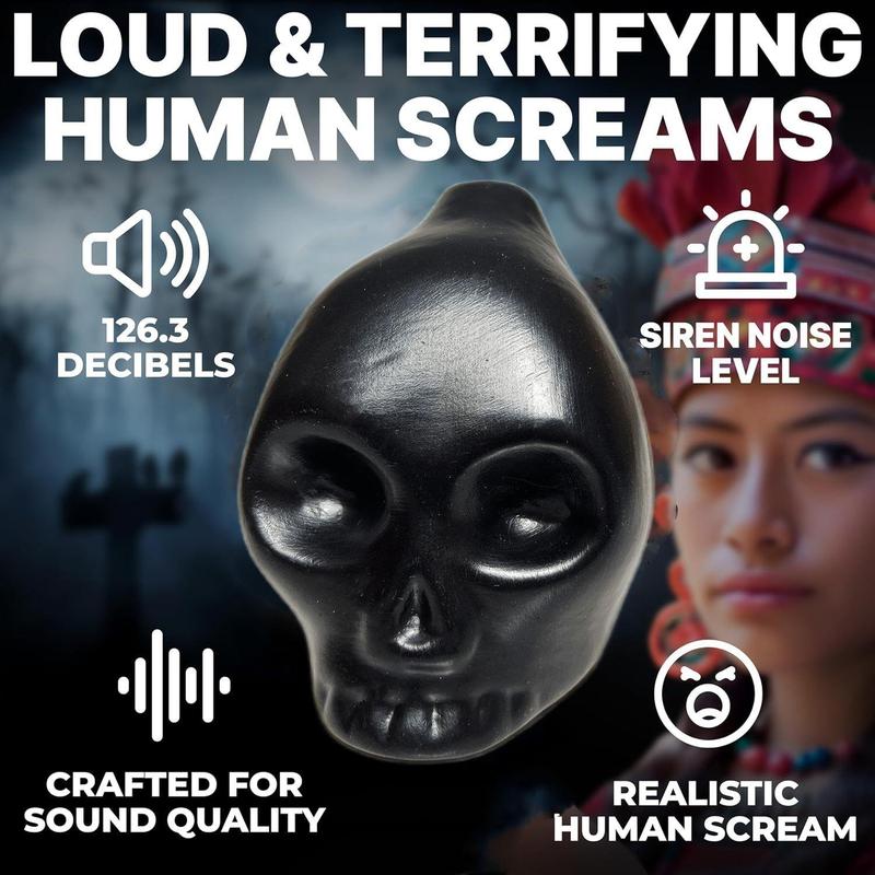 Skull Design Human Scream Sound Toy, Funny Whistle for Party Props, Halloween Party Supplies 5
