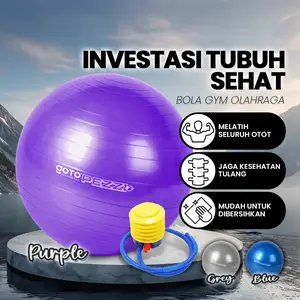 Goto [COD] Pezzi Gym Ball Bola Yoga Ibu Hamil Senam Olahraga Pilates Fitness