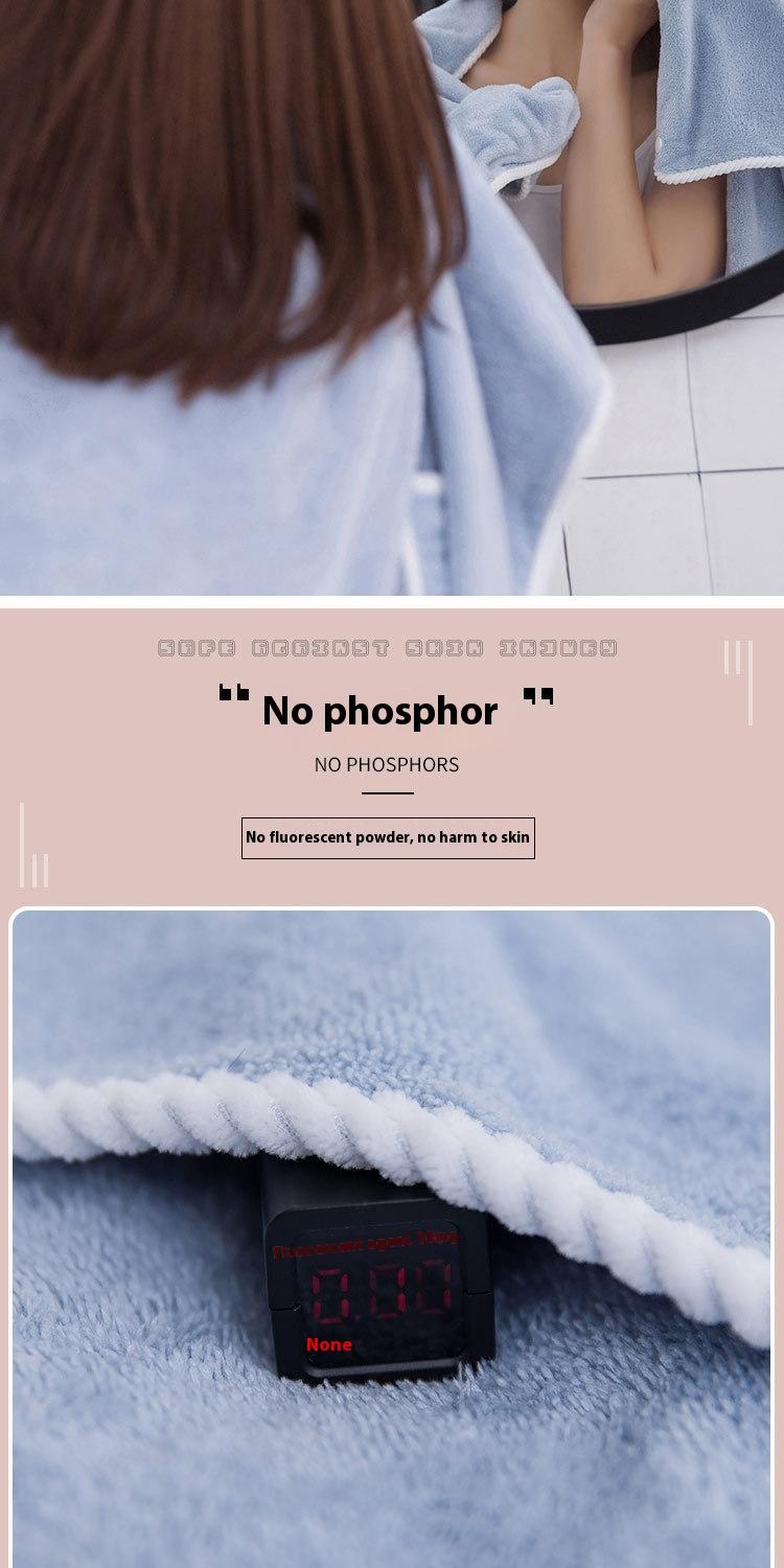 Product Introduction of Coral Fleece Bath Skirt Wholesale Ratio Pure Cotton Absorbent Thickening Bathrobe Adult Female Bathrobe Household Shower Bath Towel Class A 6