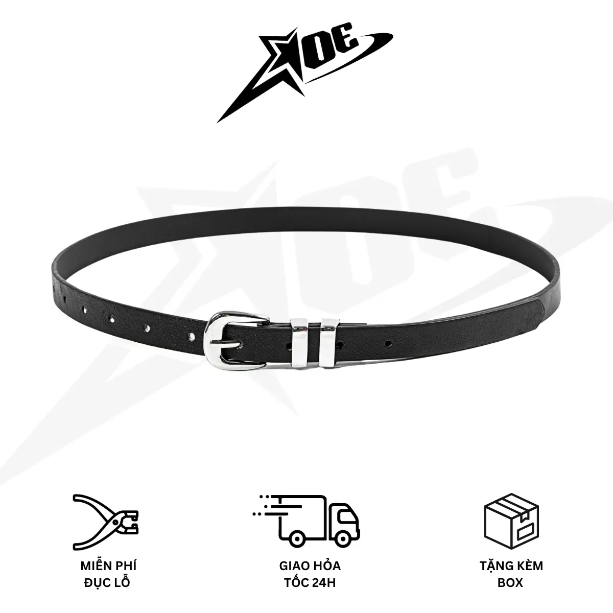 AOE STUDIO - Thắt lưng nam nữ da PU  bản nhỏ dây nịt cao cấp 2- Thương hiệu:    AOE STUDIO  - Tên sản phẩm: Thắt lưng na